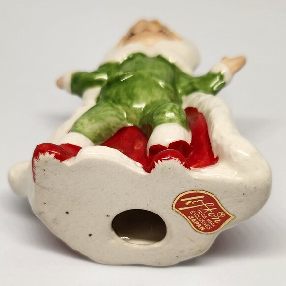 Lefton Pixie Vintage Christmas Figurine Holiday Decor - Picture 5 of 5